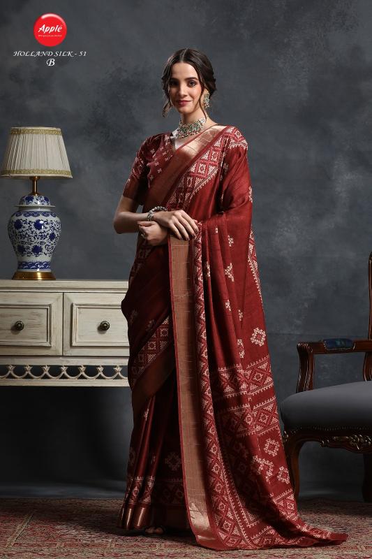 Apple Holland 51 catalog indian silk sarees online india