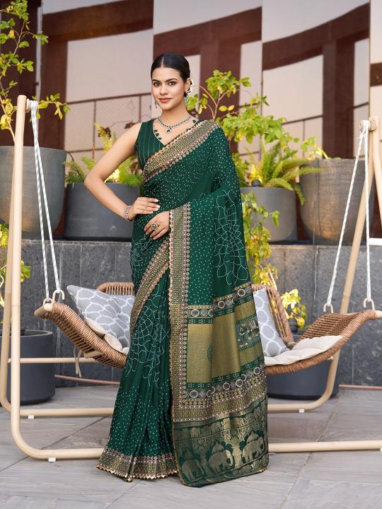 Dazira Bandhani catalog best saree online shopping sites in india