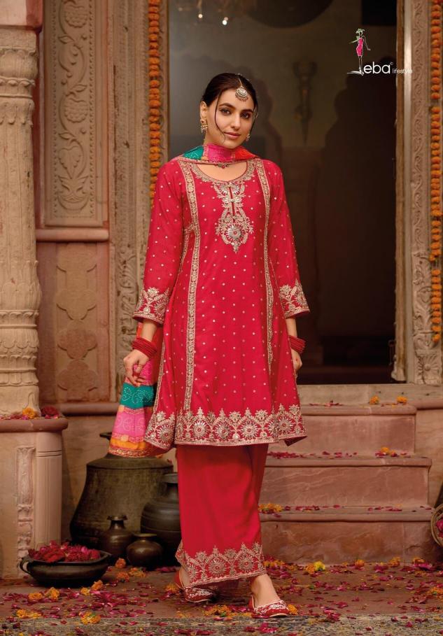 Eba Gajari catalog Chinon stitched salwar suits wholesale market in delhi