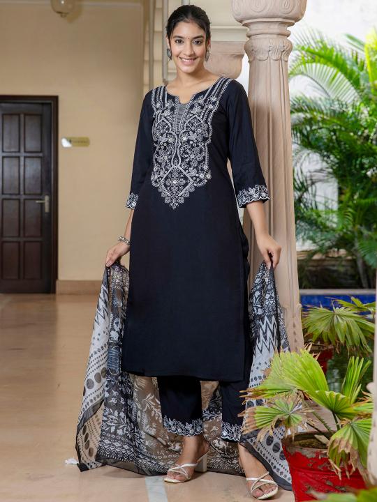 Felocity Black & White catalog black kurti online shopping india