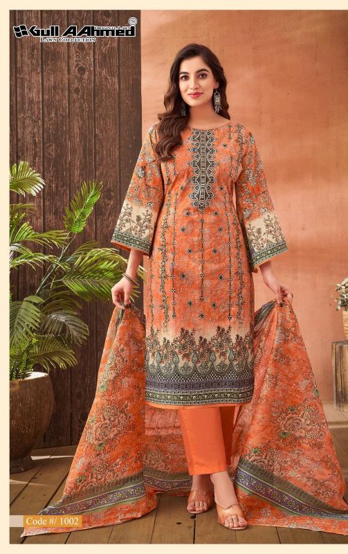 Gull AAhmed Zara  Vol-1 - Karachi Dress Material  - Wholesale Catalog