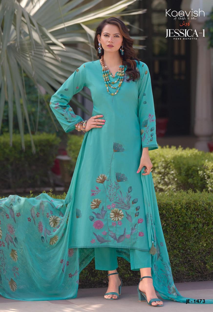 Kaavish Jesscia Vol 1 catalog unstitched salwar kameez wholesalers