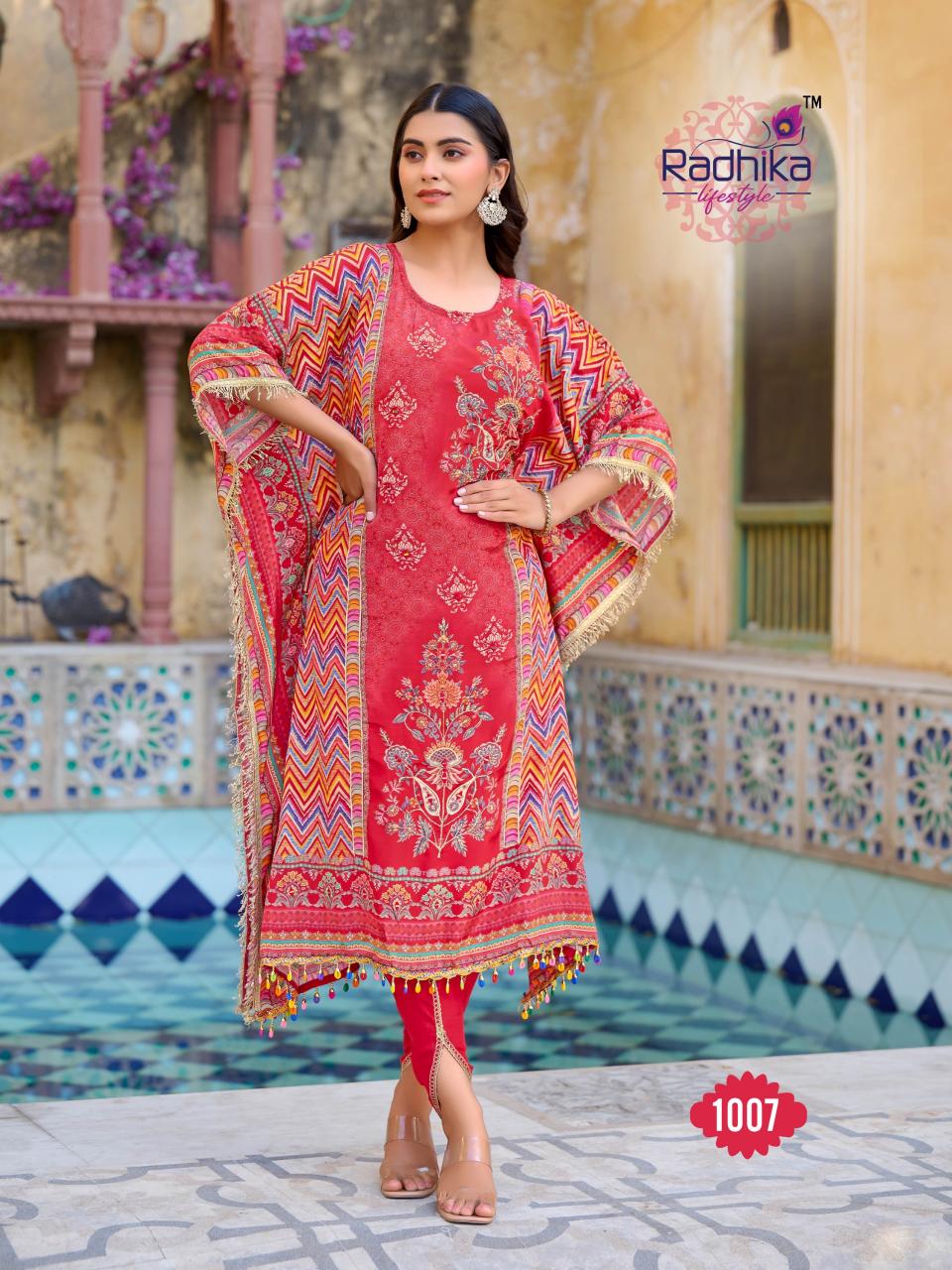 Radhika Lifestyle Noor vol 1 catalog buy kaftan kurti online india