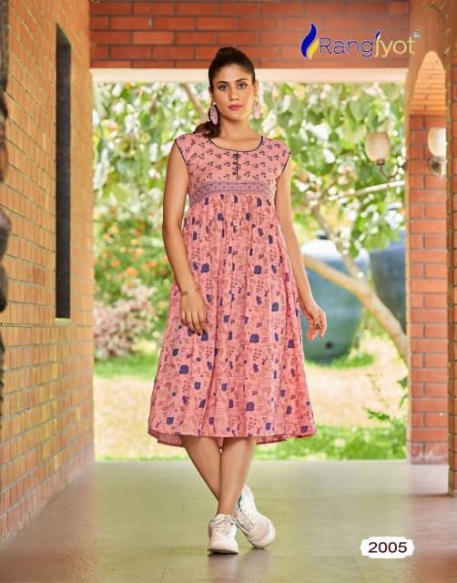 Rangjyot Summer Queen Vol 2 Catalog cotton western dress for women