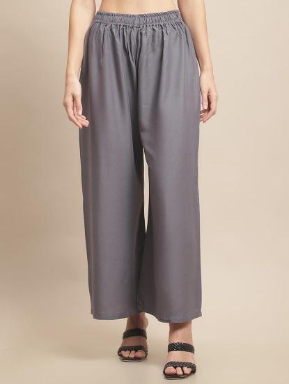 Rayon Plazzo Catalog pants for ladies