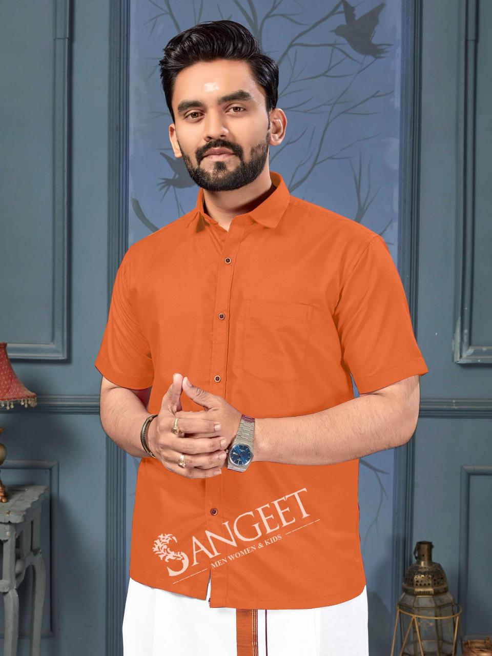 Sangeet Namma Chennai catalog mens Shirt With Vesti