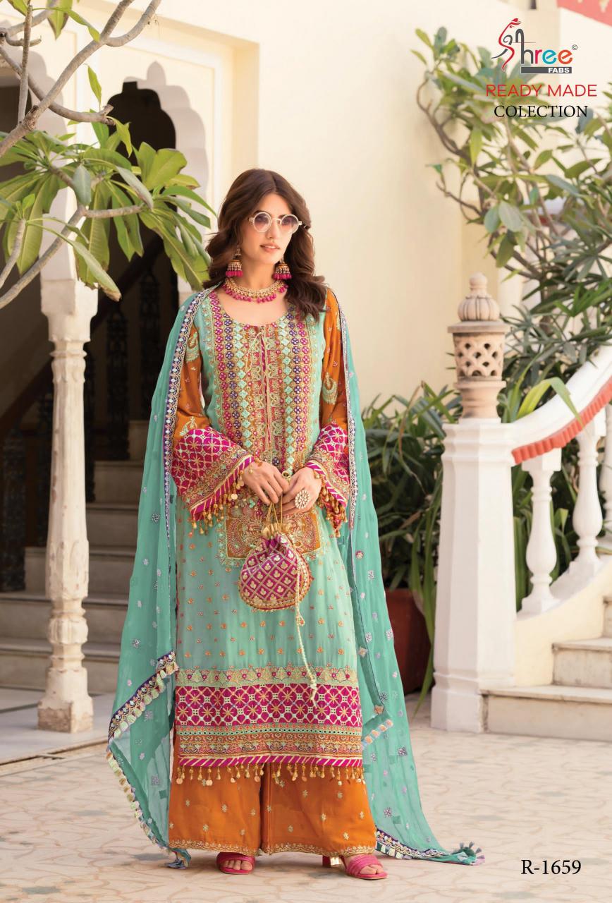 Shree Fabs R 1659 Catalog pakistani jaffa suits