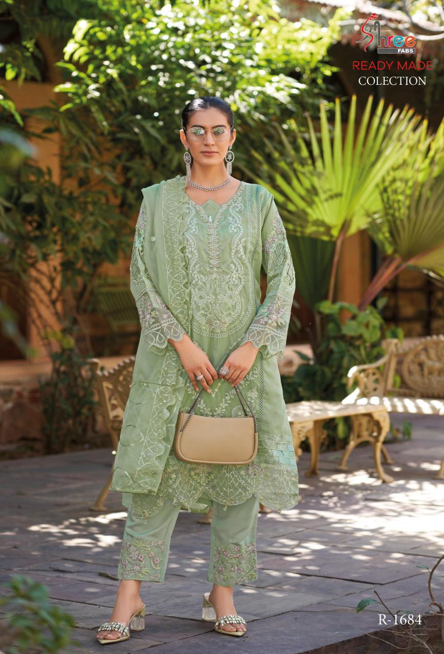 Shree Fabs R 1684 catalog importer of pakistani suits in delhi