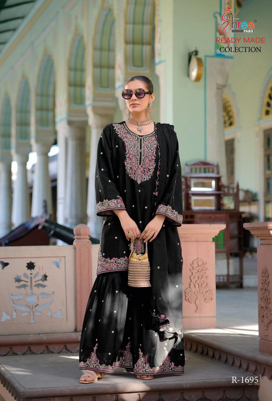 Shree Fabs R 1695 Catalog straight plazo suit for pakistani