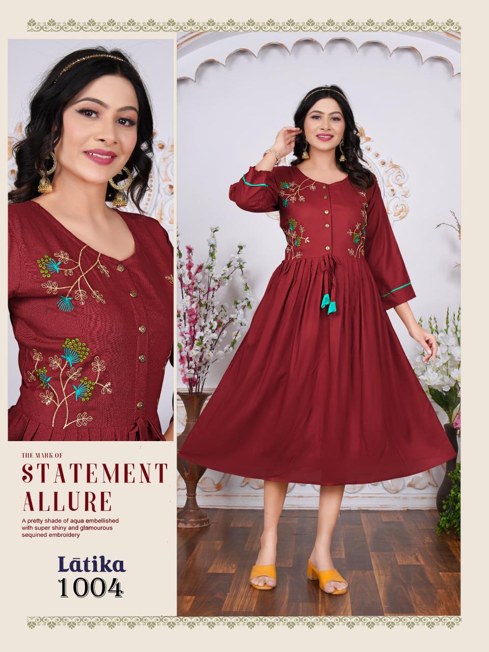 Trendy Latika catalog sales agent in india for ladies kurti