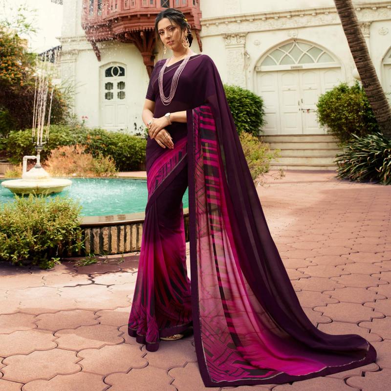 Dazira Georgette Silk catalog india saree online