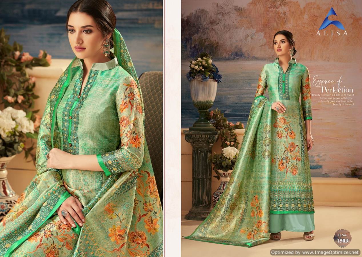 Alisa Silky Designer Salwar Suit Catalogue