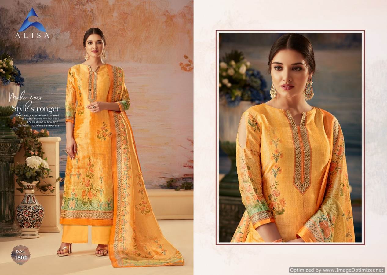 Alisa Silky Designer Salwar Suit Catalogue