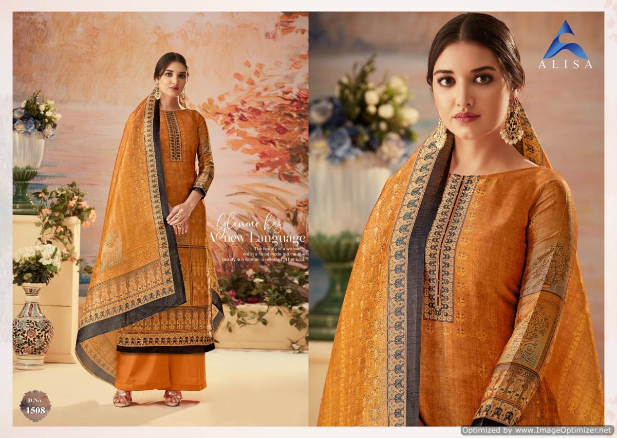 Alisa Silky Designer Salwar Suit Catalogue