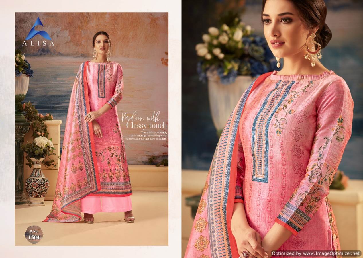 Alisa Silky Designer Salwar Suit Catalogue