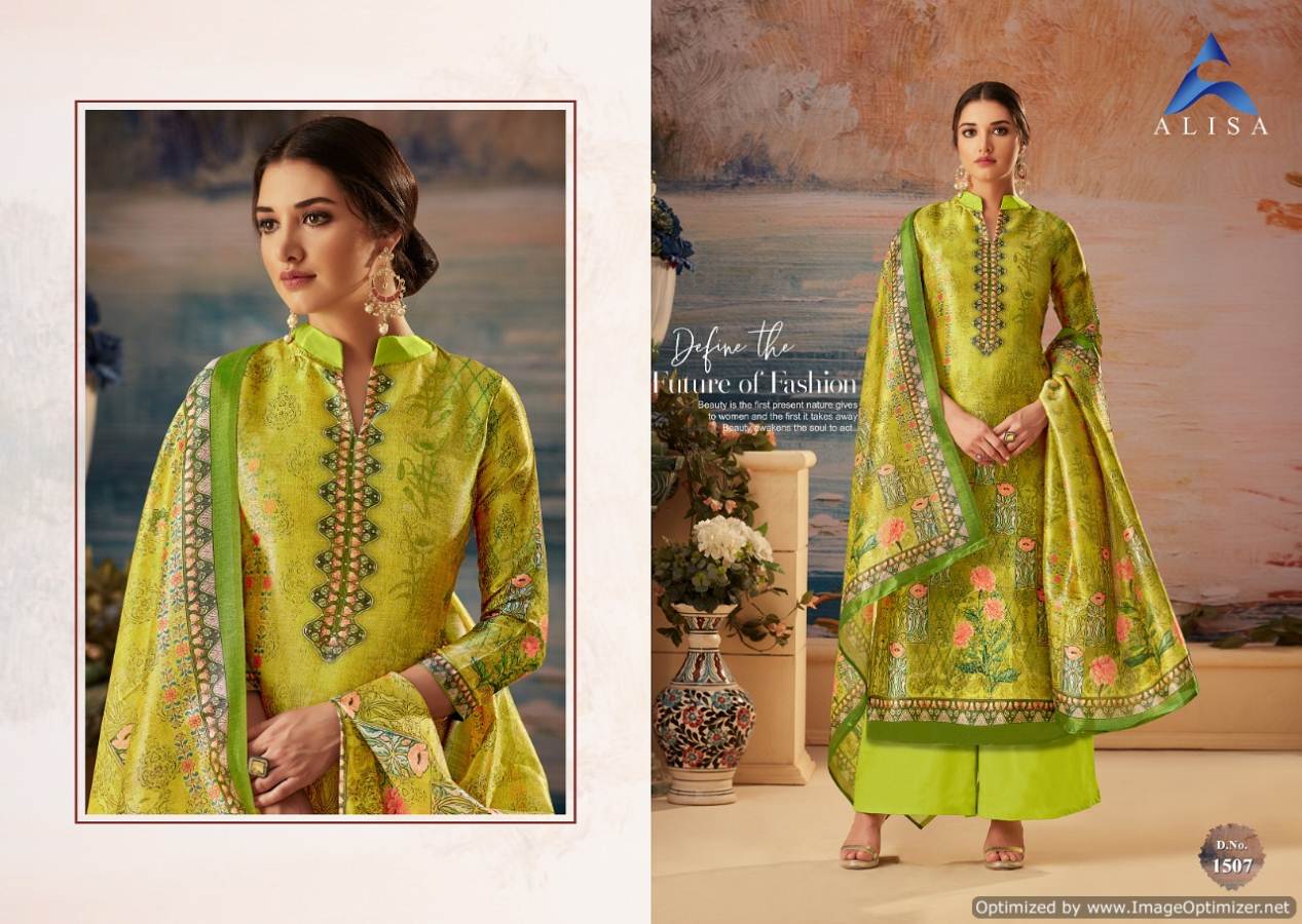 Alisa Silky Designer Salwar Suit Catalogue