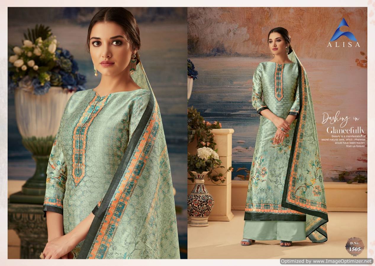 Alisa Silky Designer Salwar Suit Catalogue