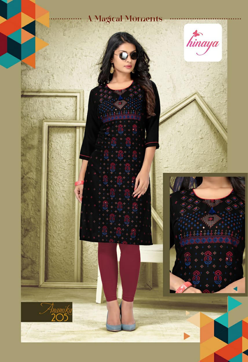 Hinaya Brand Anamika Vol 2 Casual Kurtis Catalogue