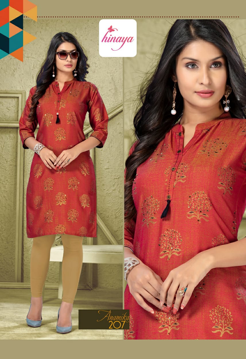 Hinaya Brand Anamika Vol 2 Casual Kurtis Catalogue