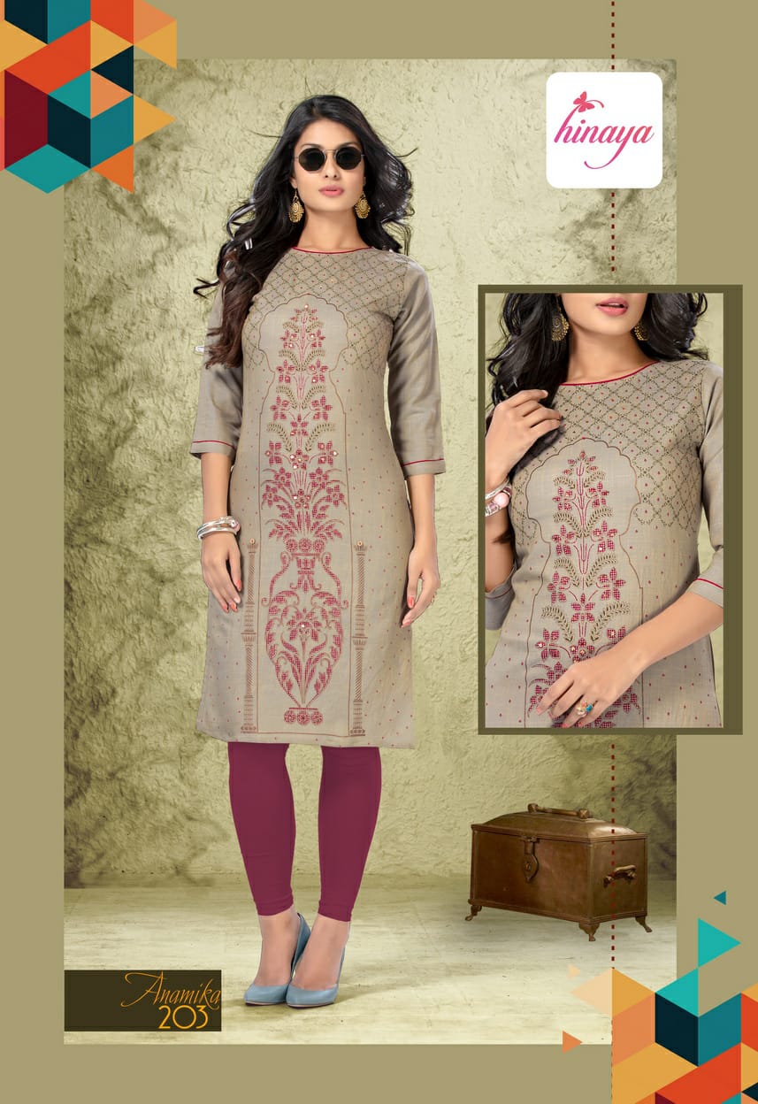 Hinaya Brand Anamika Vol 2 Casual Kurtis Catalogue