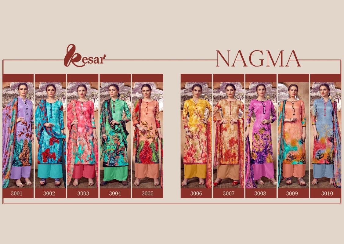 Kesar Nagma Digital Cotton Dress Materials Catalogue