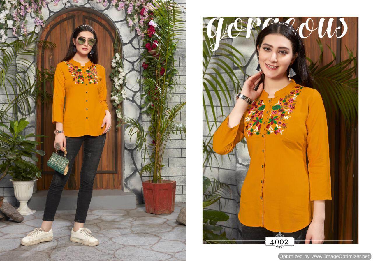 Compass Vol 4 By Riya Fashion Western Top Catalogue