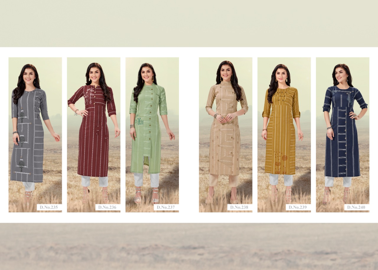 Jennifer By Sanskruti Fashion Designer Kurtis Catalogue