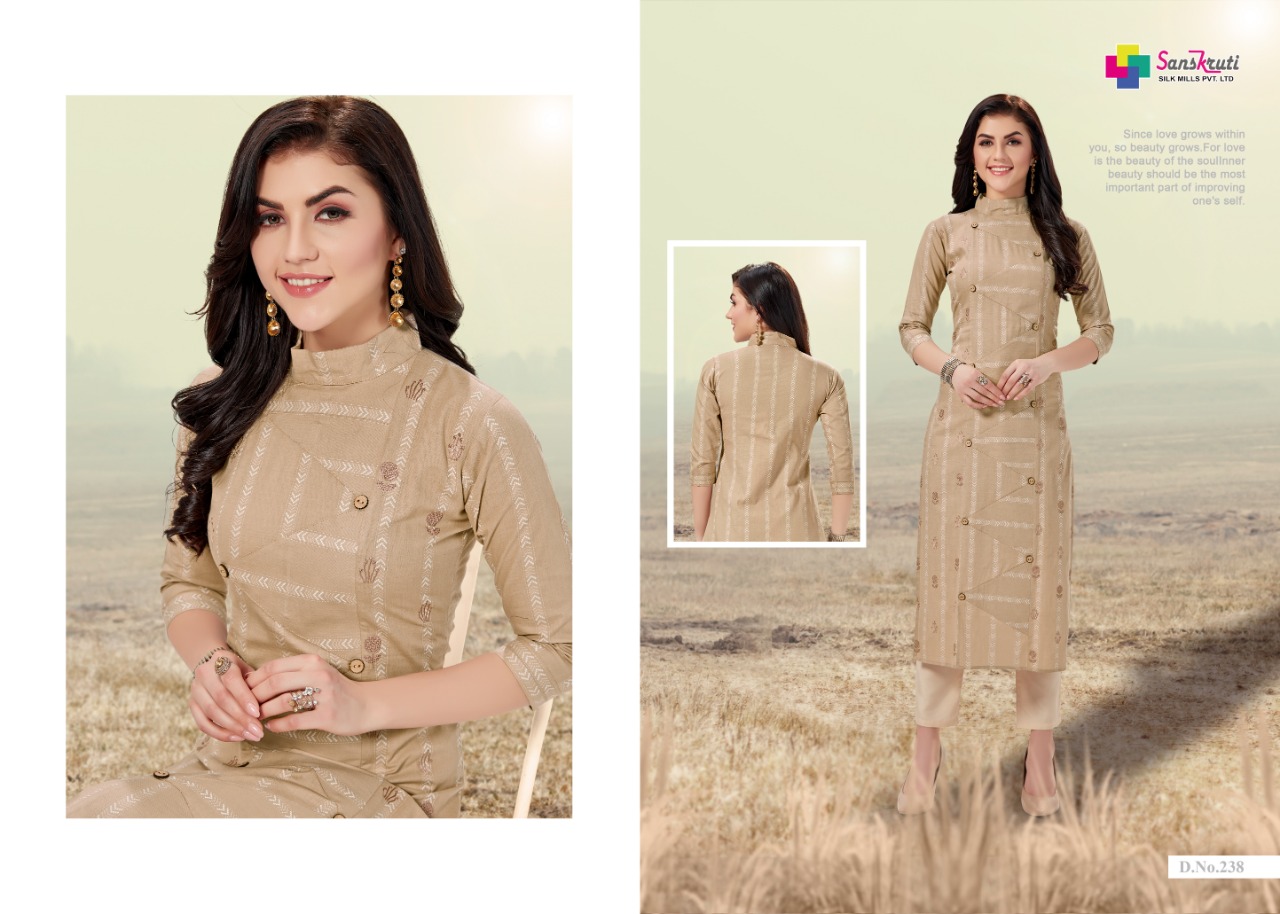 Jennifer By Sanskruti Fashion Designer Kurtis Catalogue