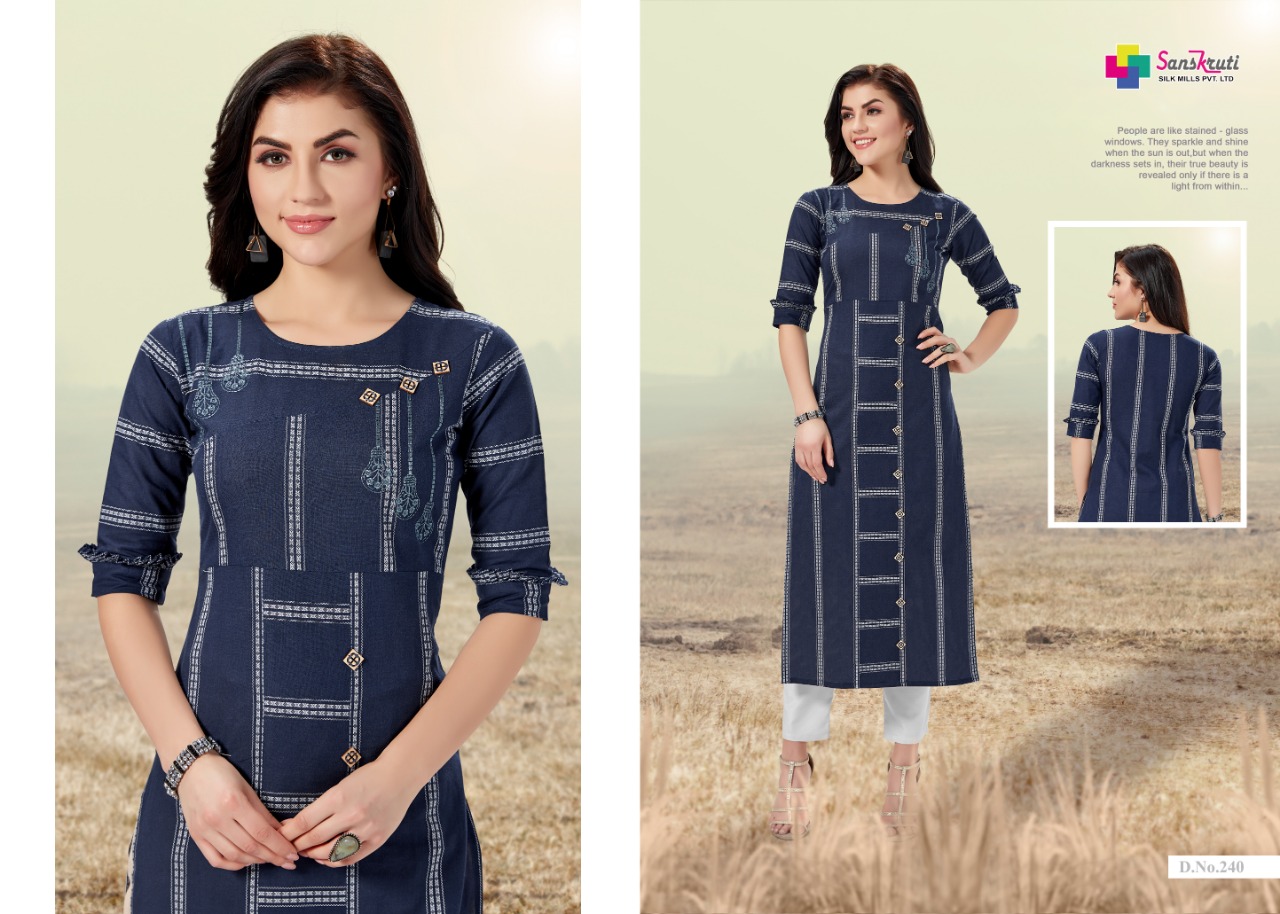 Jennifer By Sanskruti Fashion Designer Kurtis Catalogue