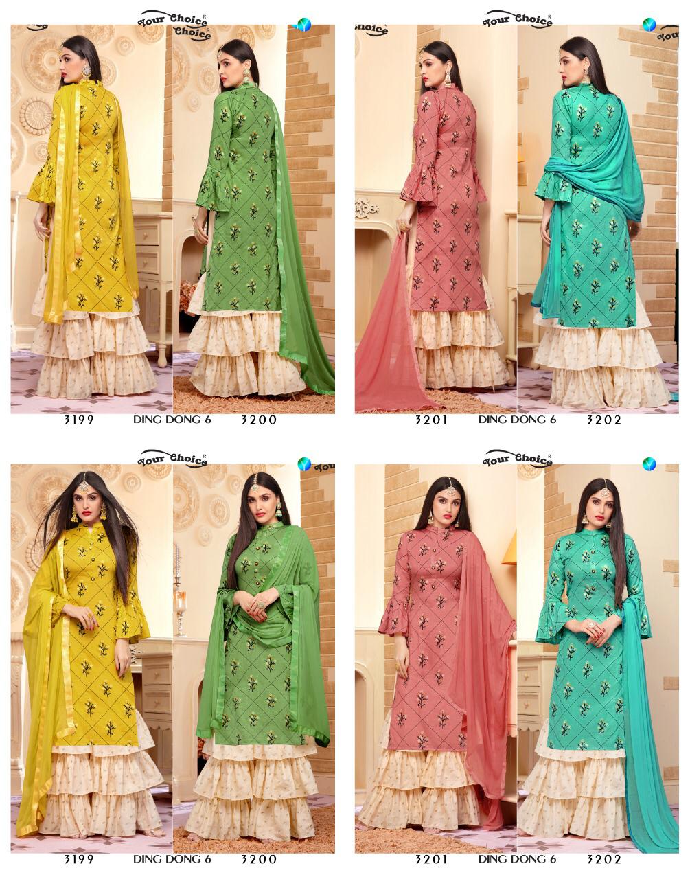 Ding Dong Vol 6 By Your Choice Designer Salwar Suit Catalogue