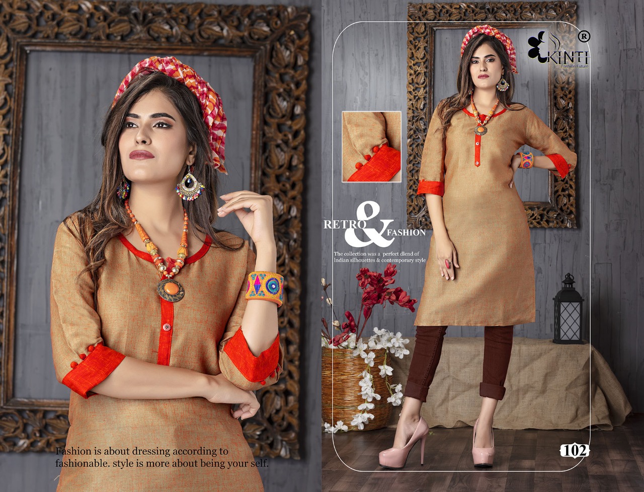 Chitra Vol 10 By Kinti Fashion Designer Kurti Catalogue