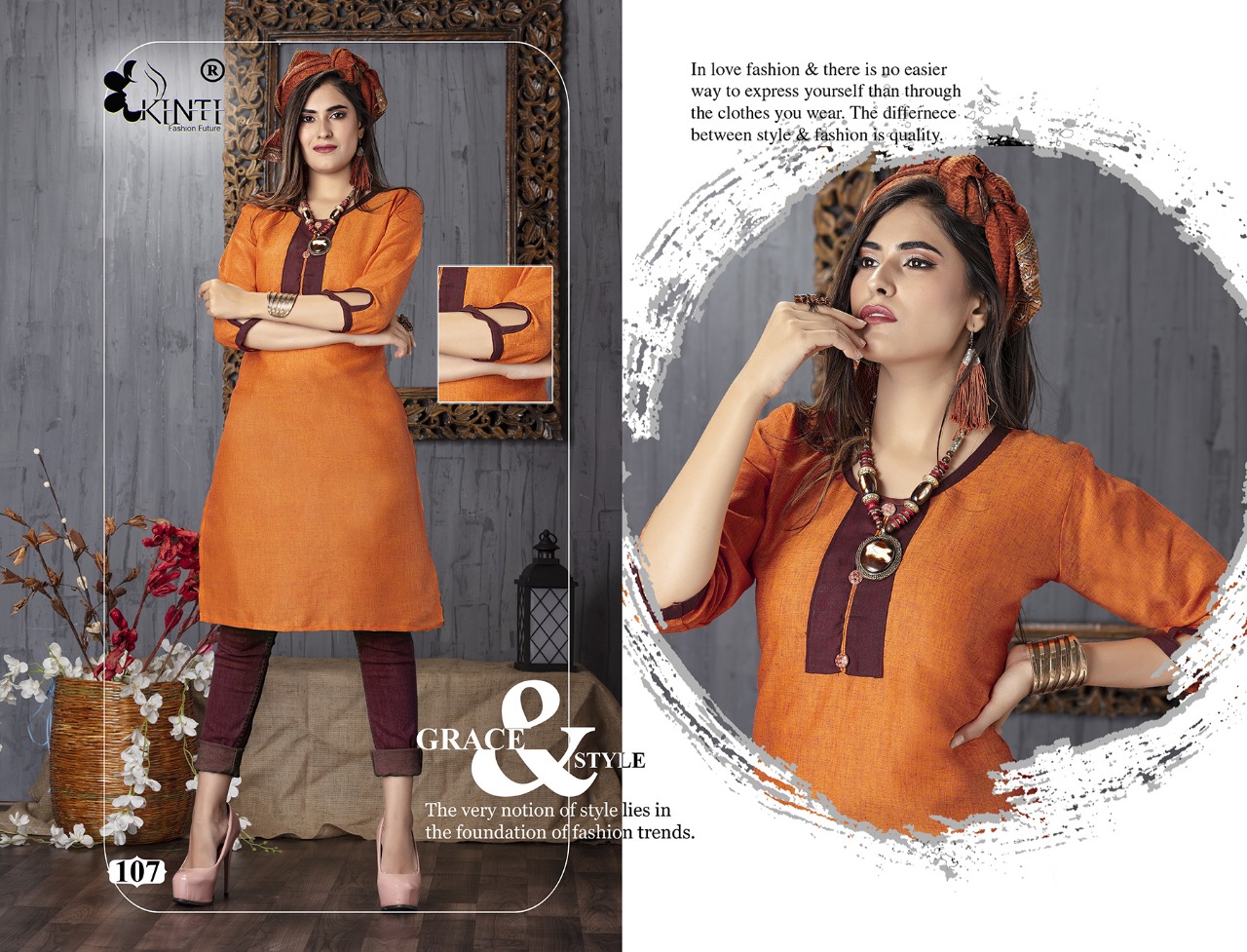 Chitra Vol 10 By Kinti Fashion Designer Kurti Catalogue