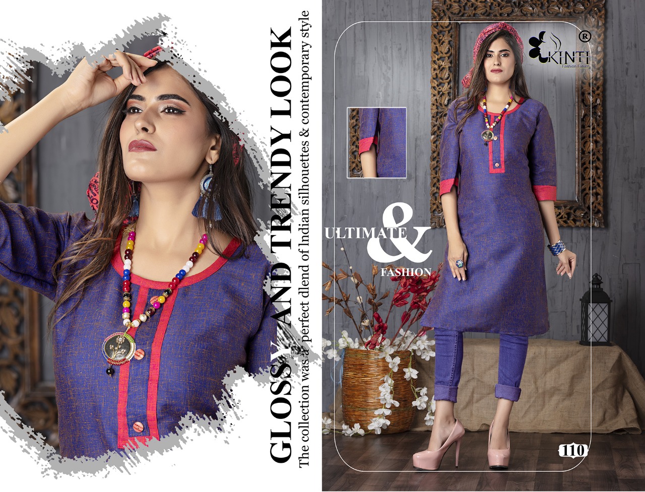 Chitra Vol 10 By Kinti Fashion Designer Kurti Catalogue