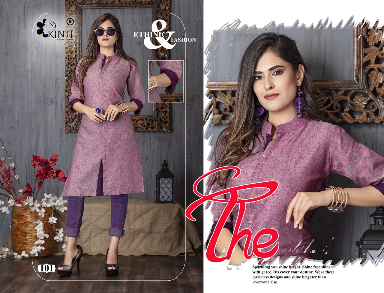 Chitra Vol 10 By Kinti Fashion Designer Kurti Catalogue