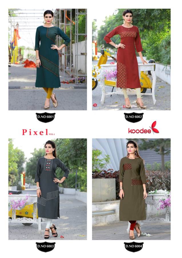 Pixel Vol 1 By Koodee Long Kurtis Catalogue