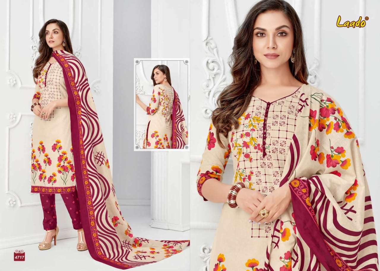 Laado Vol 47 Cotton Dress Materials Catalogue