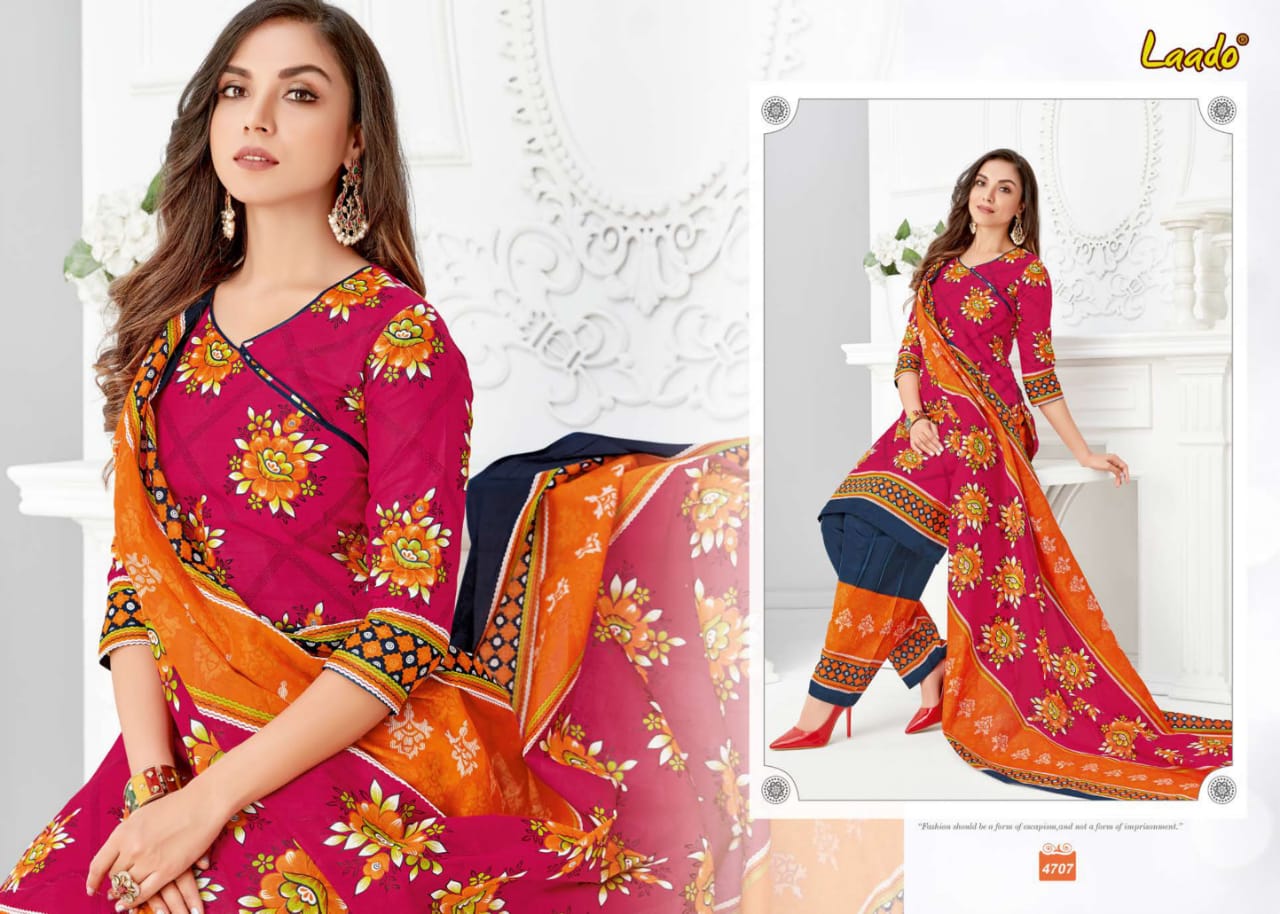 Laado Vol 47 Cotton Dress Materials Catalogue