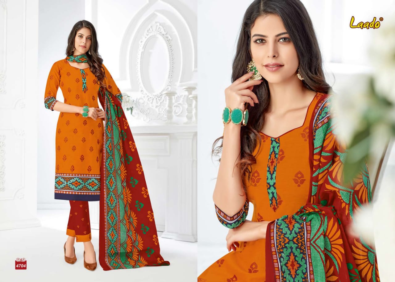 Laado Vol 47 Cotton Dress Materials Catalogue