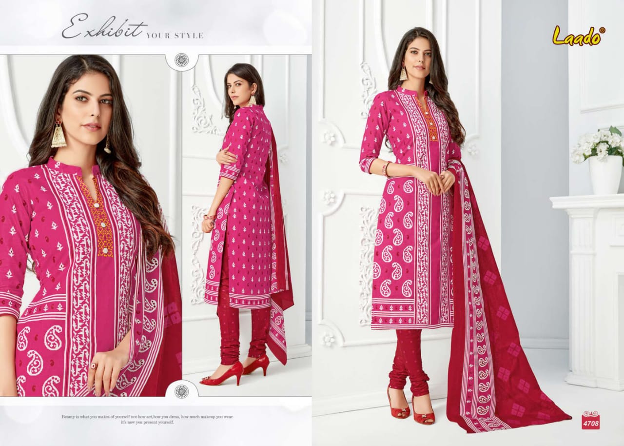 Laado Vol 47 Cotton Dress Materials Catalogue