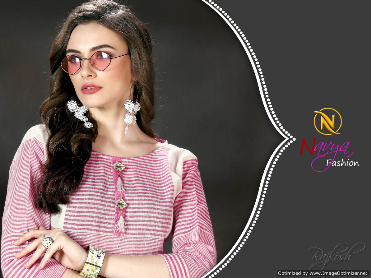 Rajkosh By Navya Fashion Designer Kurtis Catalogue