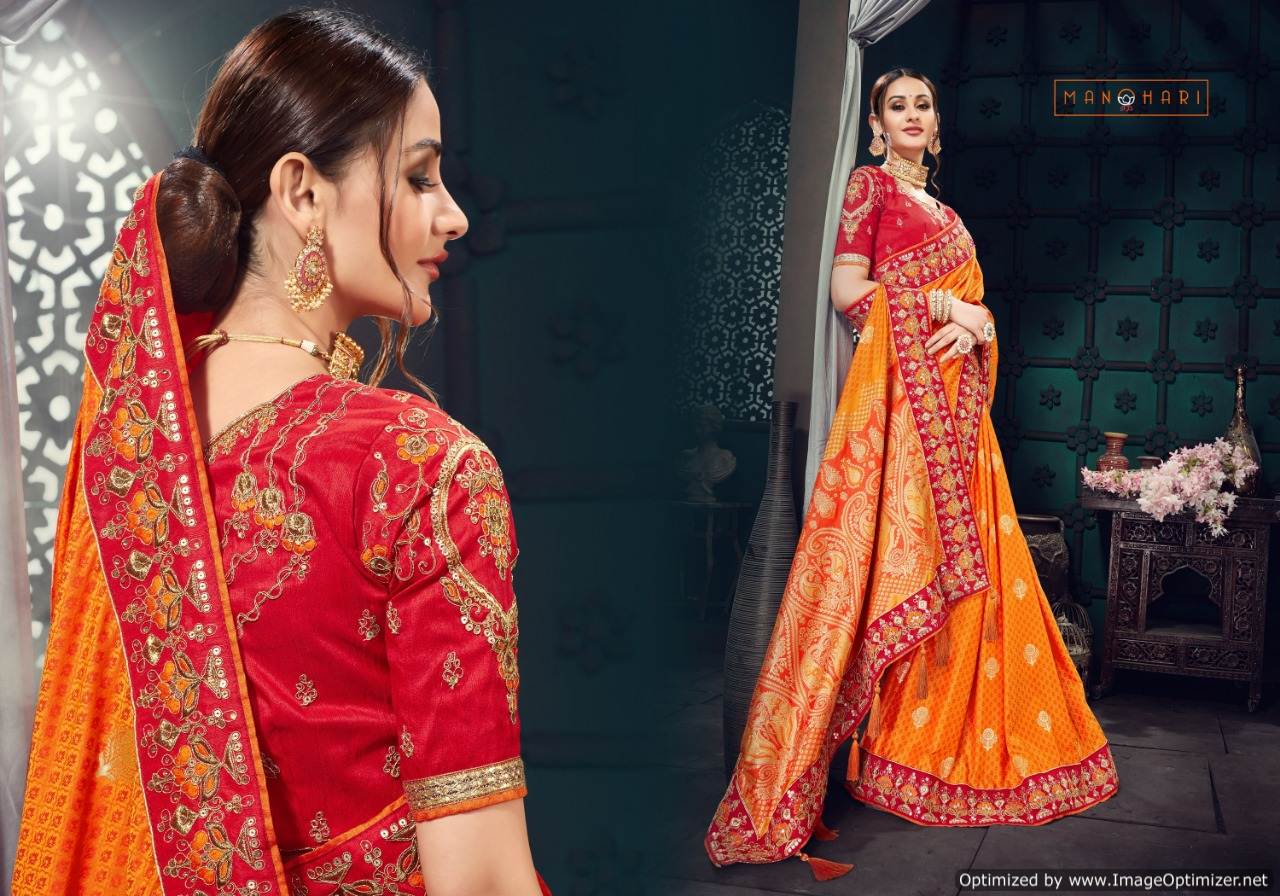 Roohi Vol 6 By Manohari Fashion Wedding Sarees Catalogue