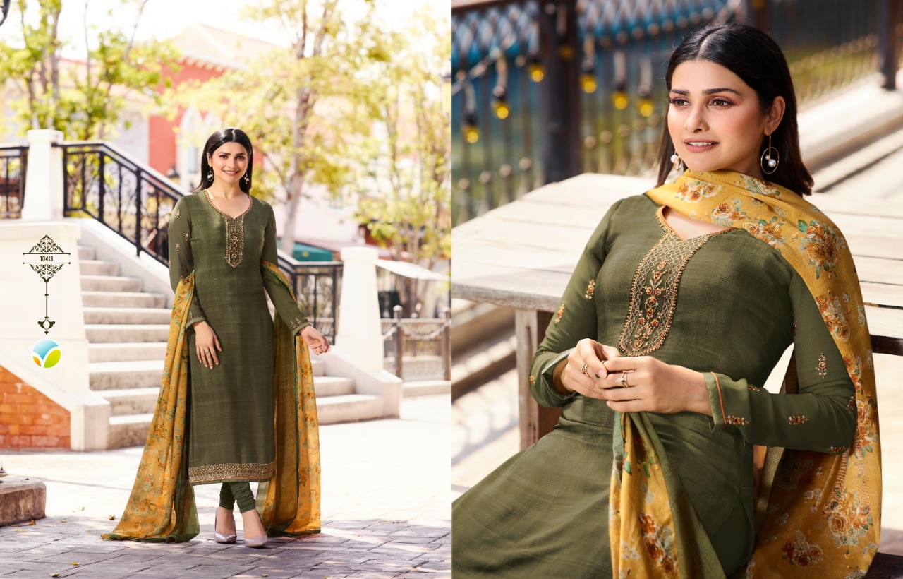 Silkina Royal Crepe 26 By Vinay Fashion Churidar Salwar Kameez Catalogue