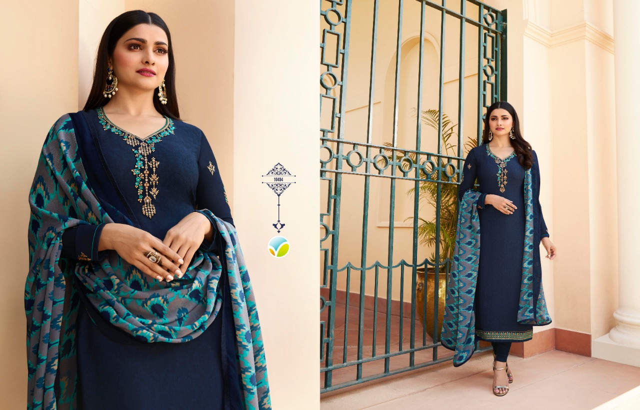 Silkina Royal Crepe 26 By Vinay Fashion Churidar Salwar Kameez Catalogue