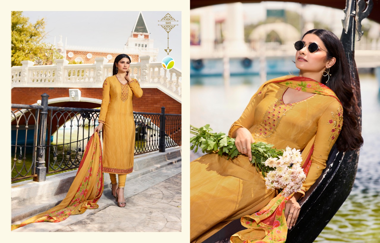 Silkina Royal Crepe 26 By Vinay Fashion Churidar Salwar Kameez Catalogue