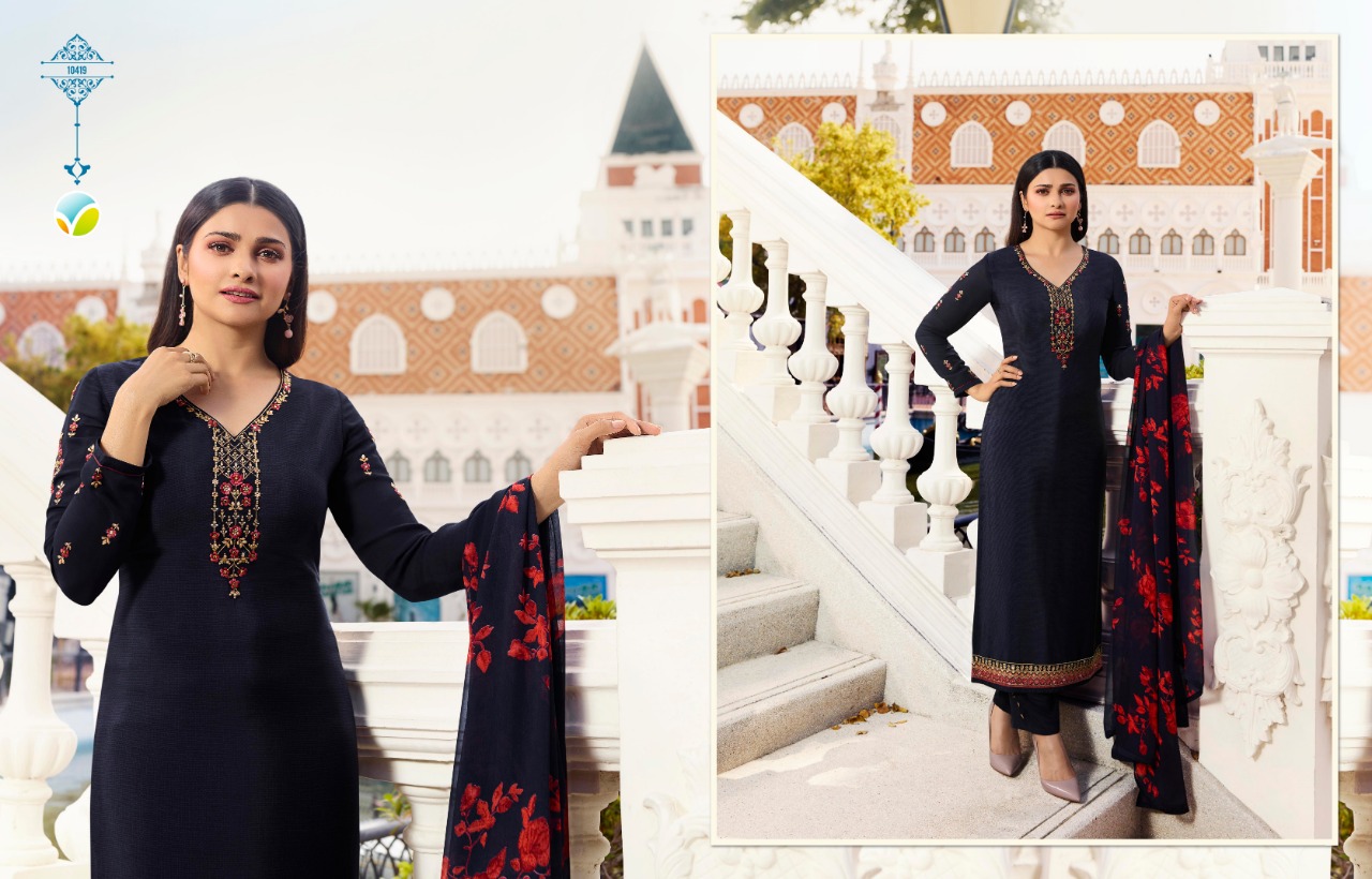 Silkina Royal Crepe 26 By Vinay Fashion Churidar Salwar Kameez Catalogue