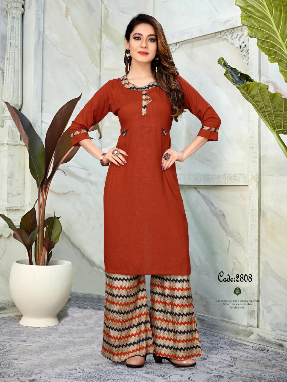 Platinum Plazzo Vol 2 By Watermelon Designer Kurti Catalogue