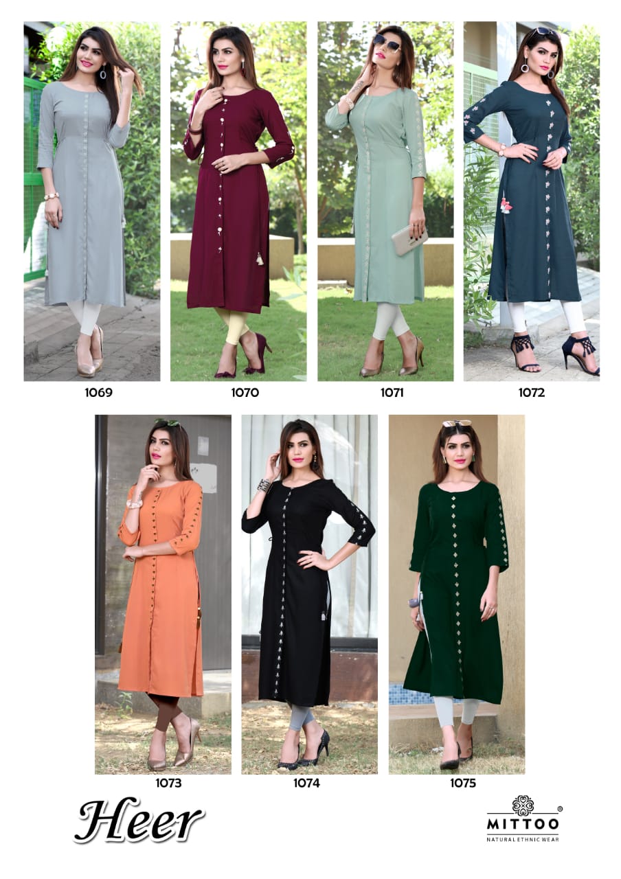 Mittoo Heer Kurtis Catalogue