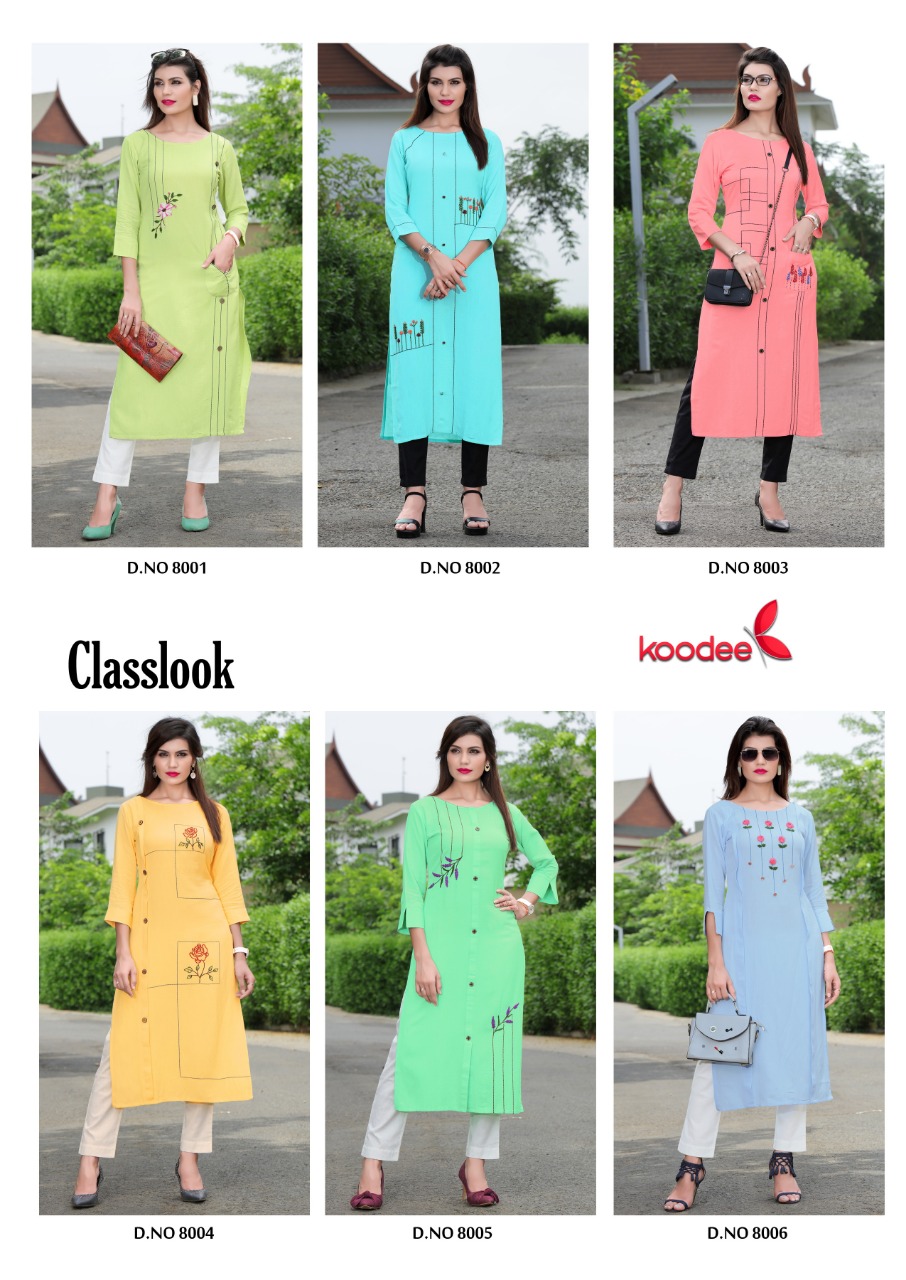 Koodee Classlook Catalogue Casual Kurtis