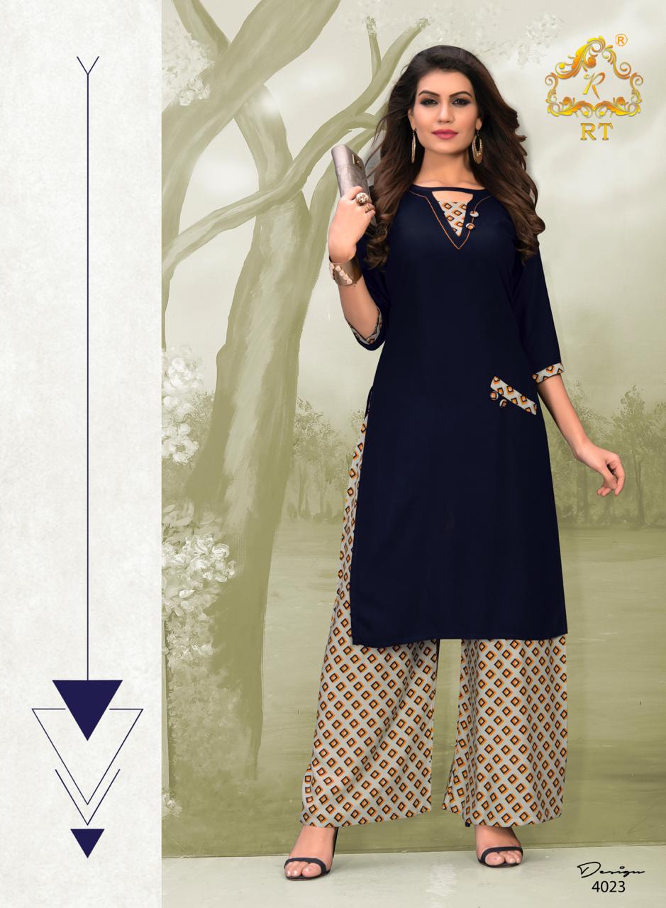 Rijya Trends Plazzo Queen Vol 4   Kurtis With Plazzo