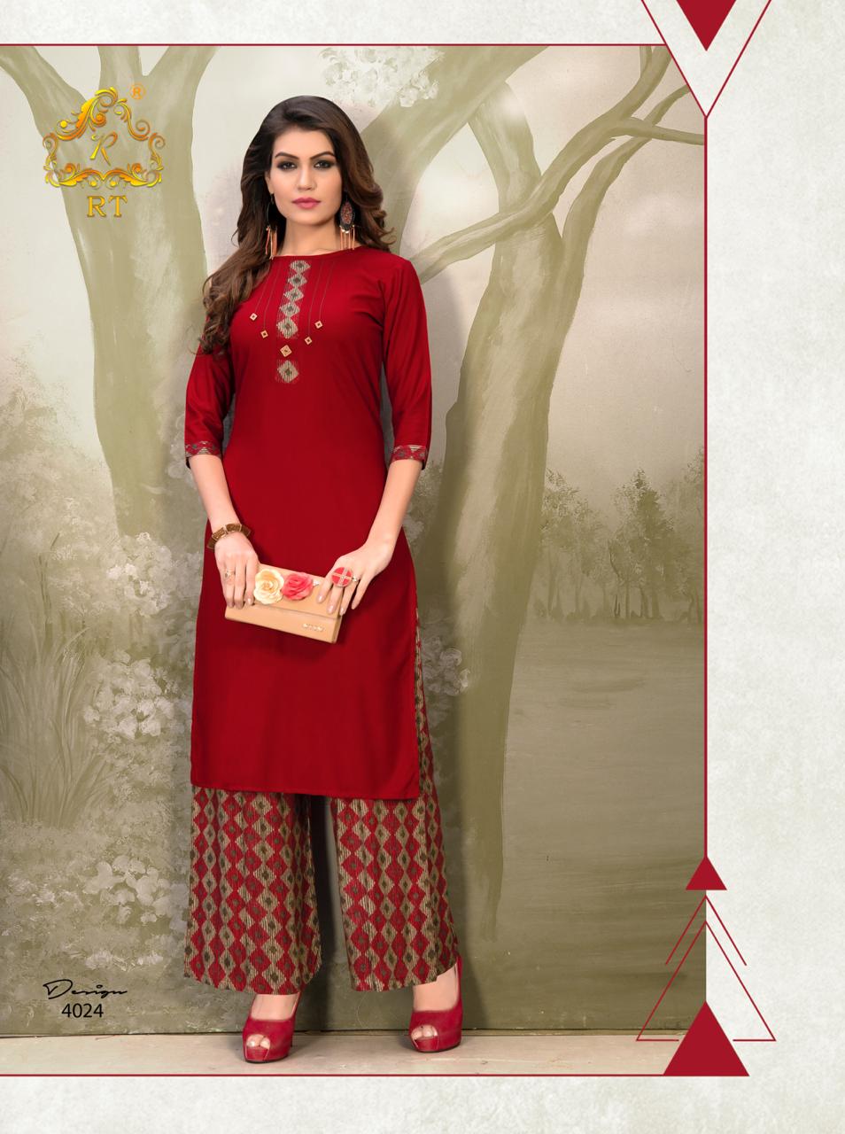 Rijya Trends Plazzo Queen Vol 4   Kurtis With Plazzo